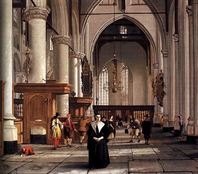 Cornelis de Man Interior of the Laurenskerk in Rotterdam China oil painting art